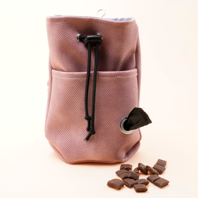 Multi-function Treat Bag Dog Pet Snack Pouch Leather Dog Poop Bag Holder for Training