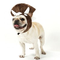 Triceratops Dinosaur Design Dog hats Halloween Pet Bulldog Hat Cosplay Costume Factory Wholesale Cheap Price And High Quality