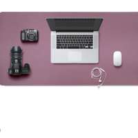 Writing computer double sided desk mat vegan leather desk pad