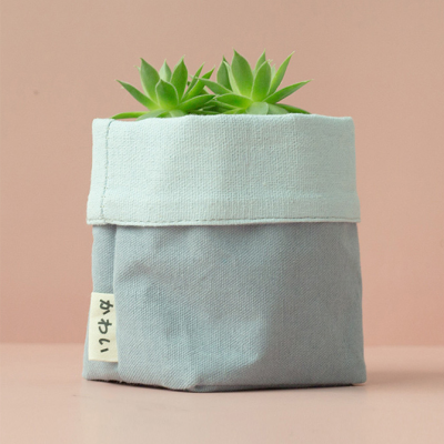 New Creative Kraft Paper Simple Waterproof Desktop Storage Basket Custom Multi-Functional Cotton Canvas Flower Pot