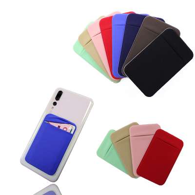 Self adhesive portable  Mobile Phone Credit Card Holder With Lid