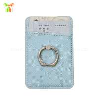 New Eco-friendly PU Leather  Card Holder  With  Buckle Ring For Cell Phone