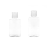 plastic PET bottle empty portable hand sanitizer bottles with flip cap in stock