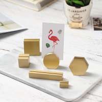 Maxery Nordic Simple Office Decoration Business Card Holder Creative Brass Desktop Decorative Card Holder